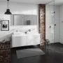 Hansgrohe Xevolos E 4 fiókos mosdószekrény 1570x550 mm, matt fehér/metálfehér 54199320