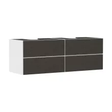   Hansgrohe Xevolos E 4 fiókos mosdószekrény 1570x550 mm, matt fehér/textil sötétszürke 54199660