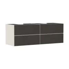   Hansgrohe Xevolos E 4 fiókos mosdószekrény 1570x550 mm, matt homok/textil sötétszürke 54200660