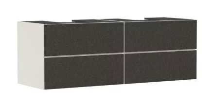 Hansgrohe Xevolos E 4 fiókos mosdószekrény 1570x550 mm, matt homok/textil sötétszürke 54200660