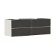 Hansgrohe Xevolos E 4 fiókos mosdószekrény 1570x550 mm, matt homok/textil sötétszürke 54200660