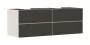 Hansgrohe Xevolos E 4 fiókos mosdószekrény 1570x550 mm, matt homok/textil sötétszürke 54200660