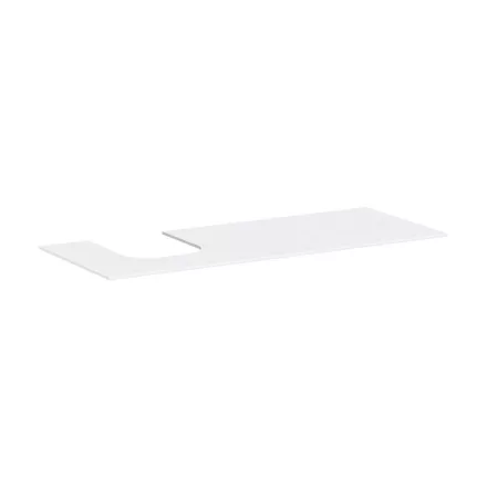 Hansgrohe Xevolos E 1370/550 pultlap bal oldali kivágással ráültetett mosdótálakhoz, matt fehér 54205700