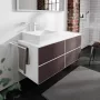 Hansgrohe Xevolos E 1370/550 pultlap bal oldali kivágással ráültetett mosdótálakhoz, matt fehér 54205700
