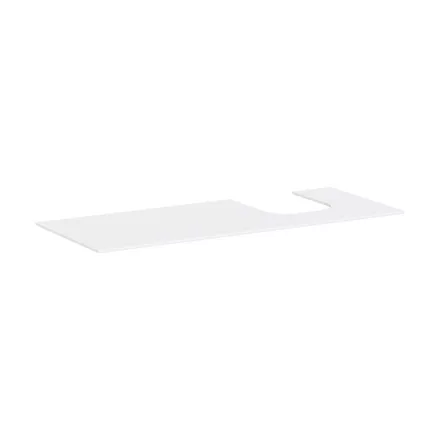 Hansgrohe Xevolos E 1370/550 pultlap jobb oldali kivágással ráültetett mosdótálakhoz, matt fehér 54206700