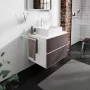 Hansgrohe Xevolos E 780/550 pultlap középkivágással ráültetett mosdótálakhoz, matt fehér 54208700