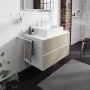 Hansgrohe Xevolos E 980/550 pultlap középkivágással ráültetett mosdótálakhoz, matt fehér 54209700