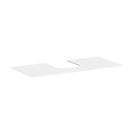 Hansgrohe Xevolos E 1180/550 pultlap középkivágással ráültetett mosdótálakhoz, matt fehér 54210700