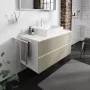 Hansgrohe Xevolos E 1180/550 pultlap középkivágással ráültetett mosdótálakhoz, matt fehér 54210700