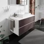 Hansgrohe Xevolos E 1180/550 pultlap középkivágással ráültetett mosdótálakhoz, matt fehér 54210700