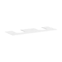   Hansgrohe Xevolos E 1570/550 pultlap dupla kivágással ráültetett mosdótálakhoz, matt fehér HG-54211700