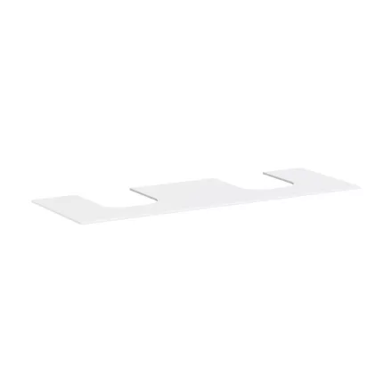 Hansgrohe Xevolos E 1570/550 pultlap dupla kivágással ráültetett mosdótálakhoz, matt fehér HG-54211700