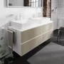 Hansgrohe Xevolos E 1570/550 pultlap dupla kivágással ráültetett mosdótálakhoz, matt fehér HG-54211700