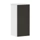 Hansgrohe Xevolos E Középmagas szekrény 405x360 mm jobboldali ajtópánt, matt fehér/textil sötétszürke 54215660