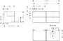 Hansgrohe Xevolos E 4 fiókos mosdószekrény 1370x550 mm jobbos pultlaphoz, matt fehér/metálfehér 54239320