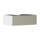 Hansgrohe Xevolos E 1 fiókos mosdószekrény 780x550 mm, matt fehér/texturált bronz 54310390