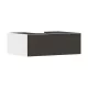 Hansgrohe Xevolos E 1 fiókos mosdószekrény 780x550 mm, matt fehér/textil sötétszürke 54310660