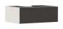 Hansgrohe Xevolos E 1 fiókos mosdószekrény 780x550 mm, matt homok/textil sötétszürke 54311660