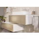 Hansgrohe Xevolos E 1 fiókos mosdószekrény 980x550 mm, matt fehér/texturált bronz 54313390