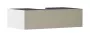 Hansgrohe Xevolos E 1 fiókos mosdószekrény 980x550 mm, matt fehér/texturált bronz 54313390
