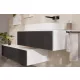 Hansgrohe Xevolos E 1 fiókos mosdószekrény 980x550 mm, matt fehér/textil sötétszürke 54313660