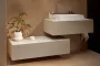 Hansgrohe Xevolos E 1 fiókos mosdószekrény 980x550 mm, matt homok/metál homok 54314790