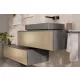 Hansgrohe Xevolos E 1 fiókos mosdószekrény 980x550 mm, matt palaszürke/texturált bronz 54315390
