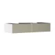 Hansgrohe Xevolos E 2 fiókos mosdószekrény 1370x550 mm, matt fehér/texturált bronz 54316390