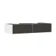 Hansgrohe Xevolos E 2 fiókos mosdószekrény 1370x550 mm, matt fehér/textil sötétszürke 54316660