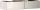 Hansgrohe Xevolos E 2 fiókos mosdószekrény 1370x550 mm, matt homok/metál homok 54317790
