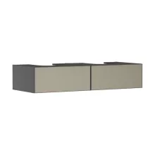   Hansgrohe Xevolos E 2 fiókos mosdószekrény 1370x550 mm, matt palaszürke/texturált bronz 54318390