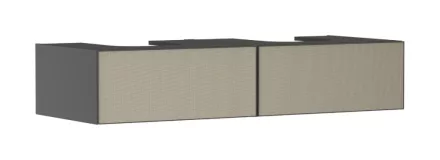 Hansgrohe Xevolos E 2 fiókos mosdószekrény 1370x550 mm, matt palaszürke/texturált bronz 54318390