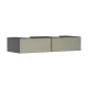 Hansgrohe Xevolos E 2 fiókos mosdószekrény 1370x550 mm, matt palaszürke/texturált bronz 54318390