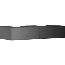  Hansgrohe Xevolos E 2 fiókos mosdószekrény 1370x550 mm, matt palaszürke/metál palaszürke 54318770