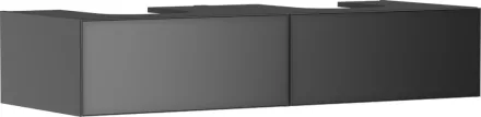 Hansgrohe Xevolos E 2 fiókos mosdószekrény 1370x550 mm, matt palaszürke/metál palaszürke 54318770