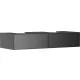 Hansgrohe Xevolos E 2 fiókos mosdószekrény 1370x550 mm, matt palaszürke/metál palaszürke 54318770