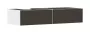 Hansgrohe Xevolos E 2 fiókos mosdószekrény 1370x550 mm balos pultlaphoz, matt fehér/textil sötétszürke 54319660