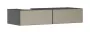 Hansgrohe Xevolos E 2 fiókos mosdószekrény 1370x550 mm balos pultlaphoz, matt palaszürke/texturált bronz 54321390