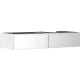 Hansgrohe Xevolos E 2 fiókos mosdószekrény 1370x550 mm jobbos pultlaphoz, matt fehér/metálfehér 54322320