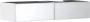 Hansgrohe Xevolos E 2 fiókos mosdószekrény 1370x550 mm jobbos pultlaphoz, matt fehér/metálfehér 54322320