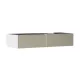 Hansgrohe Xevolos E 2 fiókos mosdószekrény 1370x550 mm jobbos pultlaphoz, matt fehér/texturált bronz 54322390