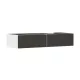 Hansgrohe Xevolos E 2 fiókos mosdószekrény 1370x550 mm jobbos pultlaphoz, matt fehér/textil sötétszürke 54322660
