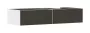 Hansgrohe Xevolos E 2 fiókos mosdószekrény 1370x550 mm jobbos pultlaphoz, matt fehér/textil sötétszürke 54322660