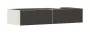 Hansgrohe Xevolos E 2 fiókos mosdószekrény 1370x550 mm jobbos pultlaphoz, matt homok/textil sötétszürke 54323660
