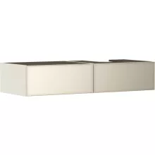   Hansgrohe Xevolos E 2 fiókos mosdószekrény 1370x550 mm jobbos pultlaphoz, matt homok/metál homok 54323790