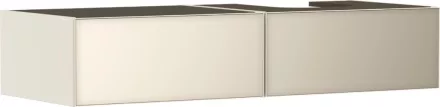 Hansgrohe Xevolos E 2 fiókos mosdószekrény 1370x550 mm jobbos pultlaphoz, matt homok/metál homok 54323790
