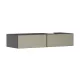Hansgrohe Xevolos E 2 fiókos mosdószekrény 1370x550 mm jobbos pultlaphoz, matt palaszürke/texturált bronz 54324390