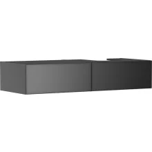   Hansgrohe Xevolos E 2 fiókos mosdószekrény 1370x550 mm jobbos pultlaphoz, matt palaszürke/metál palaszürke 54324770