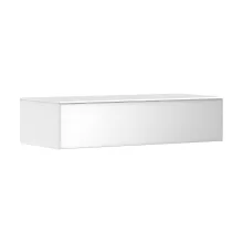   Hansgrohe Xevolos E konzolos fürdőszobai ülőpad 1 fiókkal 1180x550 mm, matt fehér/metálfehér 54325320