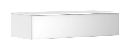 Hansgrohe Xevolos E konzolos fürdőszobai ülőpad 1 fiókkal 1180x550 mm, matt fehér/metálfehér 54325320